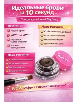 ННСА Гелевая помада для бровей