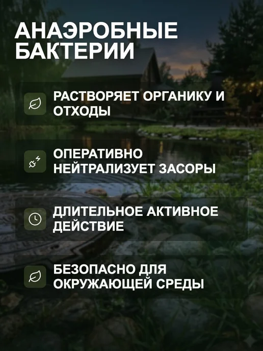 РИТМАКС Анаэробные бактерии для септика 1 литр, 1 л, фото 2