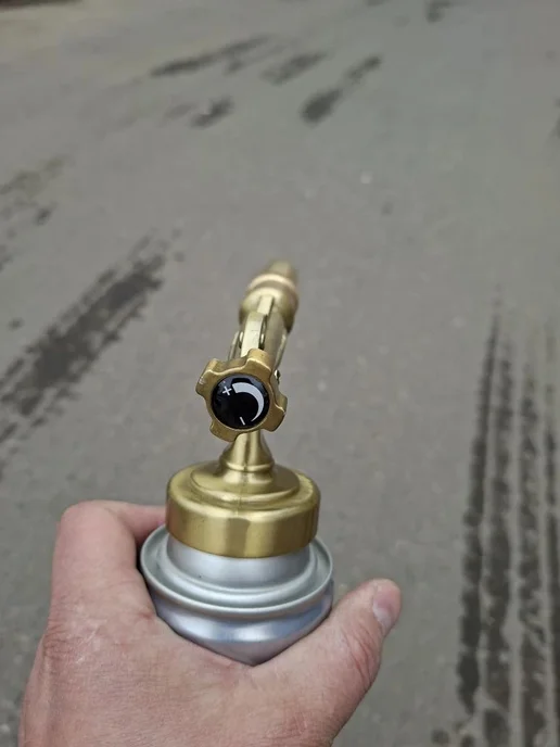 XXX1 Газовая горелка для баллона латунь с пьезоподжигом 01, 2 шт, фото 7