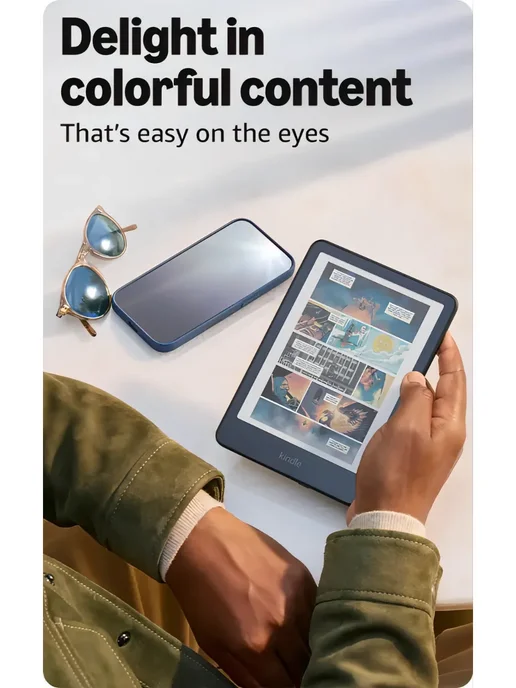 Amazon 7'' Kindle Colorsoft 16 ГБ с цветным экраном для электронных, 16 ГБ, фото 5