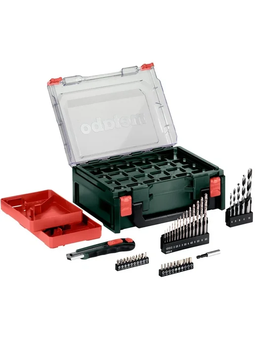 Дрель-шуруповерт Metabo Powermaxx BS Basic Set аккум. патрон:быстрозажимной (кейс в комплекте) (600080710), 41 шт, фото 3