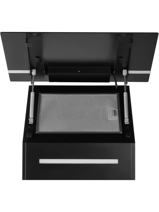 Maunfeld Вытяжка кухонная каминная Amber 60 Glass черный стекло, черный, фото 4