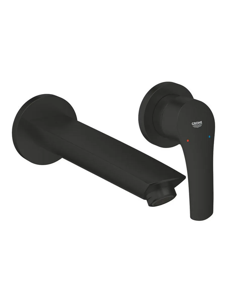 Grohe Смеситель для раковины GROHE Eurosmart на два отверстия, размер M, матовый чёрный (293382433) — купить в Алматы