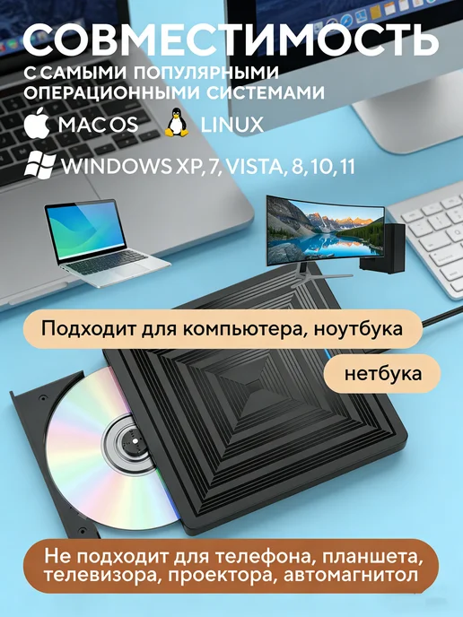 Дисковод для ноутбука внешний, вариант