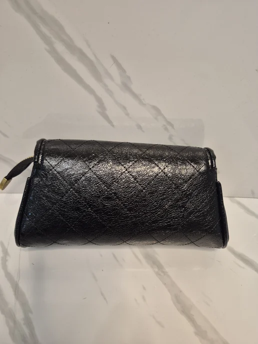 chanel. Мини клатч на цепочке, черный, фото 7