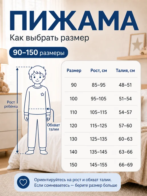 Пижама детская со штанами без резинки, белый, фото 5