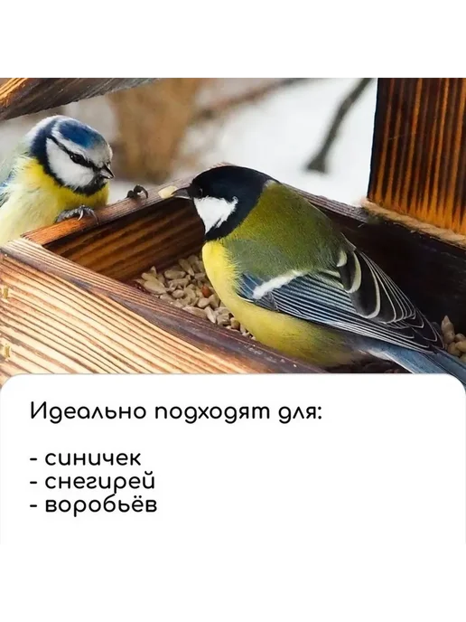 Greengo Птичья кормушка на ветке — уют для птиц зимой, бежевый