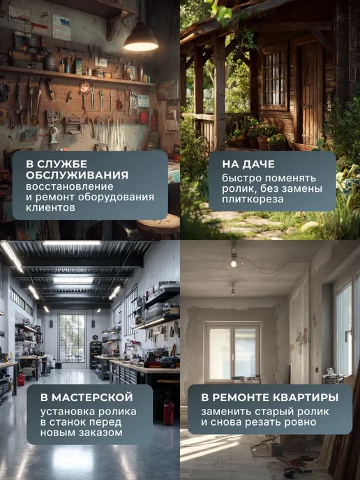 ВИХРЬ Ролик для плиткорезов 15 мм, серый, фото 3