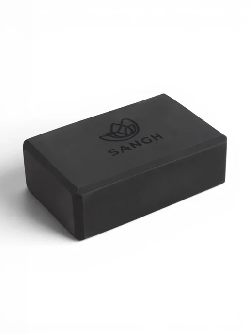 Sangh Блок для йоги чёрный 23х15х8 см, 23x15x8 см, фото 4