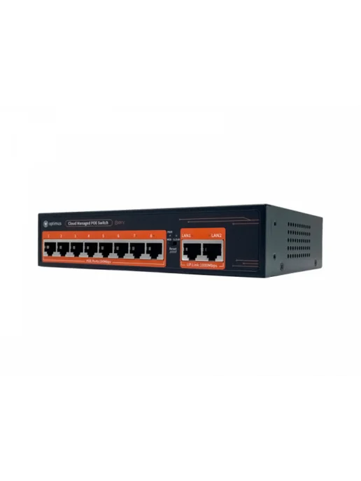 Optimussecurity Optimus U1IC-8F 2G PoE коммутатор, облачное управление, L2, 2 г