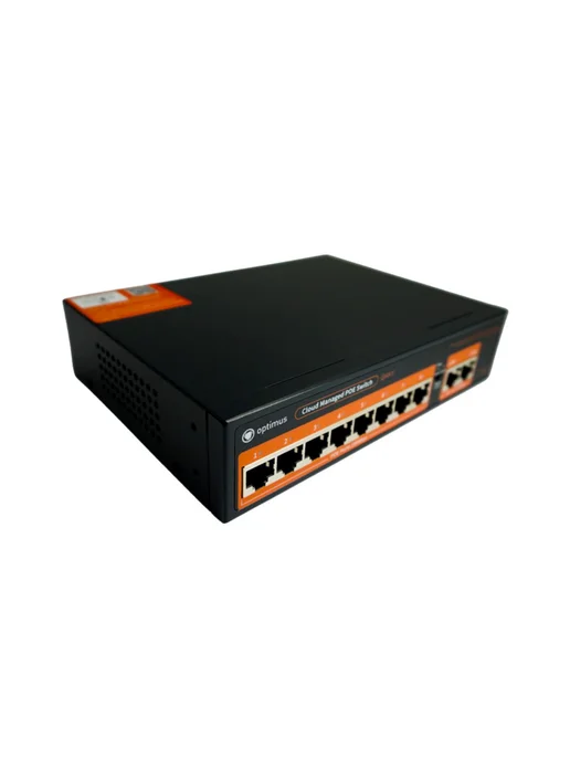 Optimussecurity Optimus U1IC-8F 2G PoE коммутатор, облачное управление, L2, 2 г, фото 2