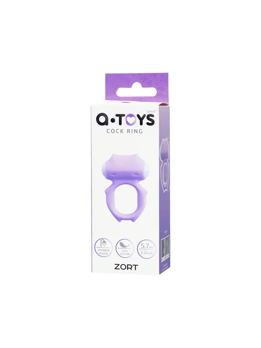 A-Toys by TOYFA Виброкольцо на пенис A-Toys TOYFA Zort, силикон, фиолетовый, фото 7
