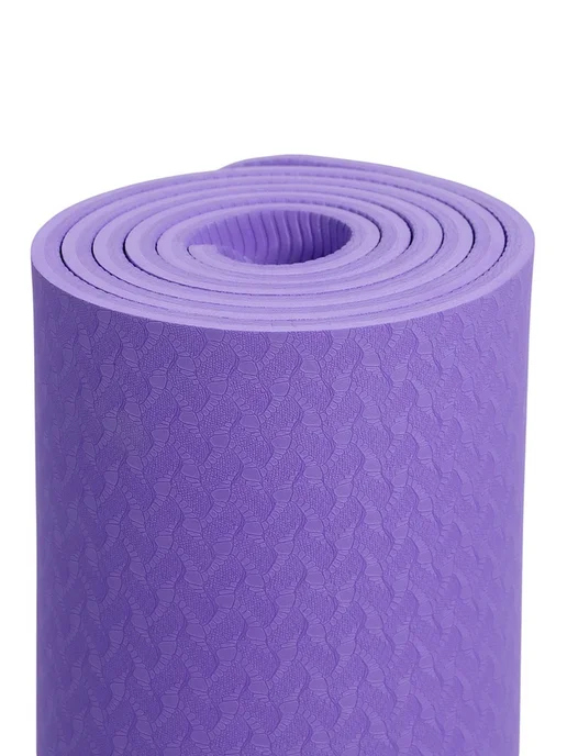 onlytop Фиолетовый коврик для фитнеса и йоги 183х61х0.8 см, 61x0.8 см, фото 4