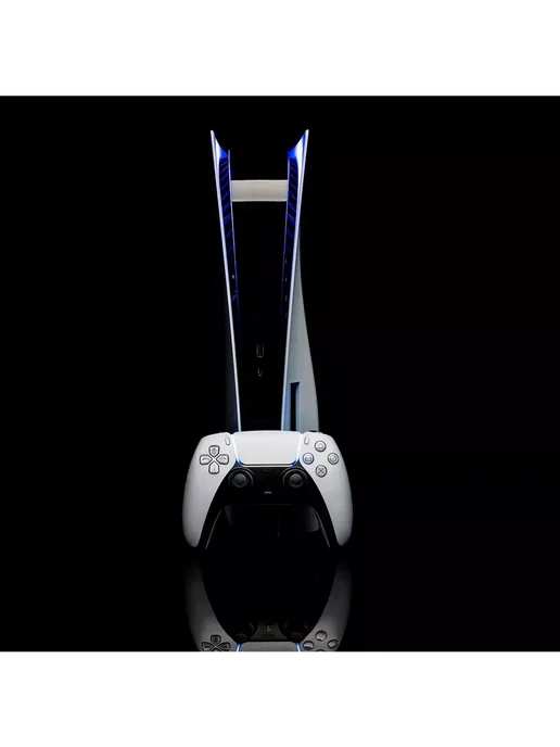 SONY Игровая приставка Ps5 Slim 1 джойстик с дисководом, белый, фото 8