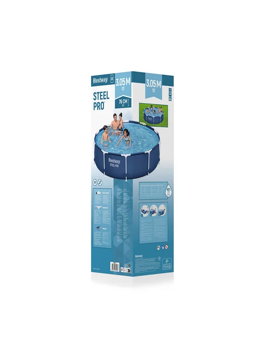 Bestway Каркасный бассейн 305х76 см, 4678 л, 56677, синий, фото 3