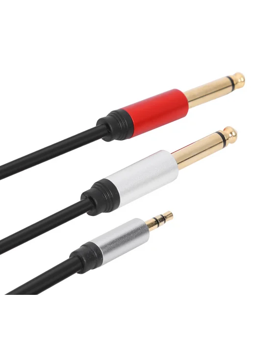 1.8м кабель для наушников Gold Plated 3.5mm TRS к 6.35mm TS, 1,8 м, фото 7