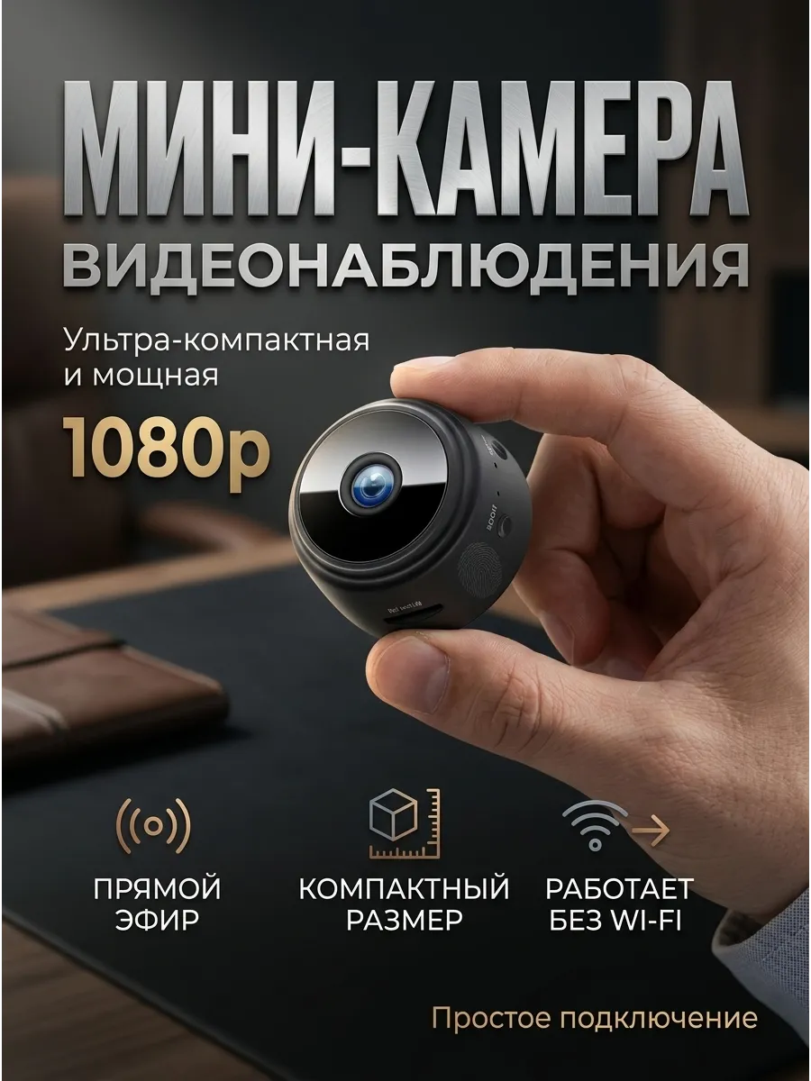 Видеокамера беспроводная MINI A9 WiFi