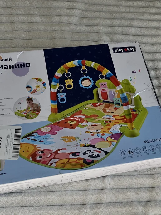 Детский игровой коврик музыкальный развивающий 0+, вариант, фото 7