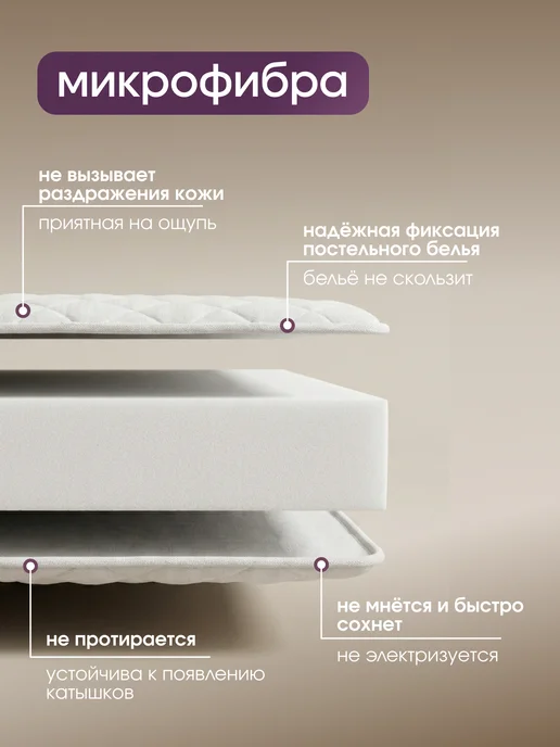 Yarni Топпер матрас беспружинный 140х200 см на диван и кровать, 80x200, фото 4