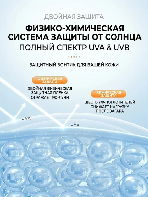 Солнцезащитный крем SPF 50+ UVA UVB, 50 г, 50 г, фото 6