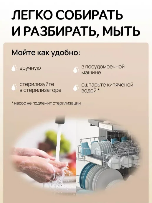 DearBaby Молокоотсос электрический беспроводной для кормления малыша, вариант, фото 4