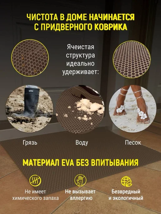 Мендисабель Коврик для обуви 45х45 см, 45x45 см, фото 4
