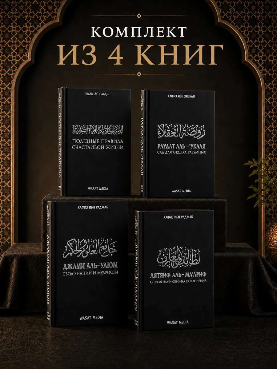 Комплект из 4 исламских книг: вера, знания и нравственность