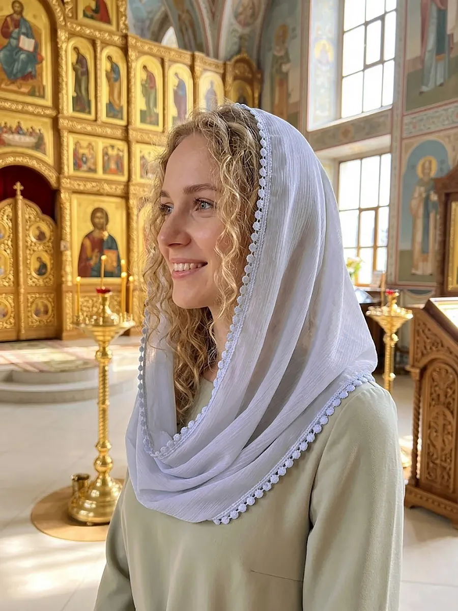 Неспадающий платок для храма