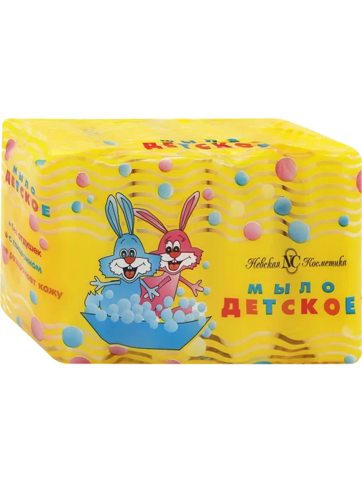 Туалетное мыло НЕВСКАЯ КОСМЕТИКА Детское, 4х100г, 100гx4, 4x100, фото 3