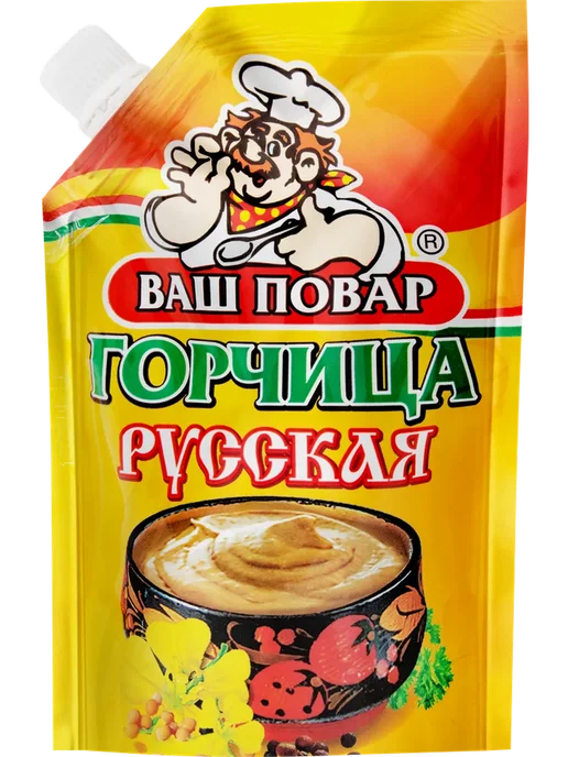 Горчица ВАШ ПОВАР Русская, 150г, 150 г