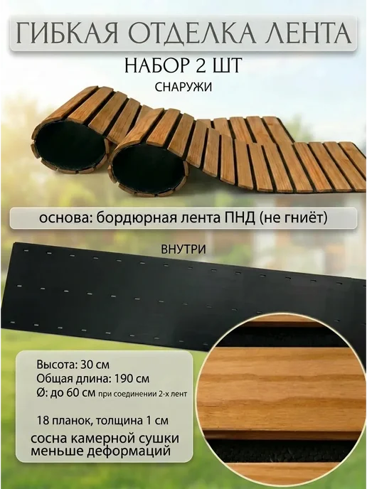 Need For Home Клумба садовая деревянная для цветов и клубники на дачу, бежевый, фото 2