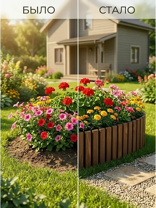 Need For Home Клумба садовая деревянная для цветов и клубники на дачу, бежевый, фото 3