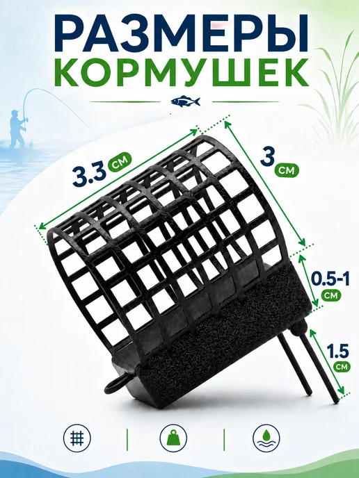 Рыболовная Империя Кормушка фидерная для рыбалки "Таракан" - 100 грамм 5 штук, черный, фото 2