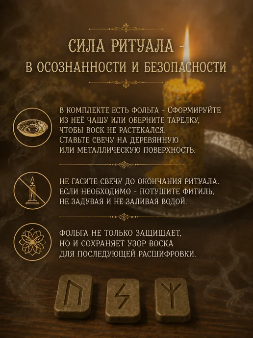 ПЕЧАТЬ ДРЕВНИХ Свеча ритуальная «Энергия жизни и здоровья», желтый, фото 5