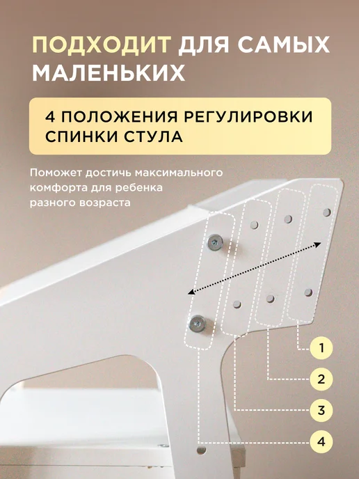 Коняша Растущий стул для кормления со столиком и подушками, вариант, фото 8