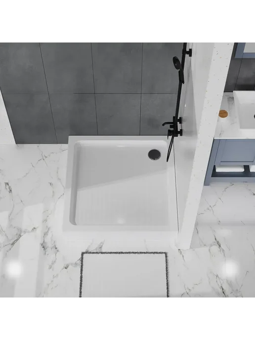 BelBagno Поддон для душа TRAY-BB-A-100-15-W, белый, фото 5