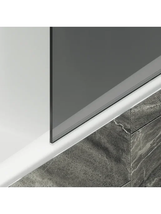 MAYBAH GLASS Шторка на ванну MaybahGlass MGV-252-1ш тонированное белый, белый, фото 6