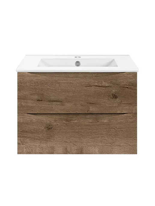 VINCEA Тумба под раковину Mia Slim 600 V.Oak, коричневый, фото 4