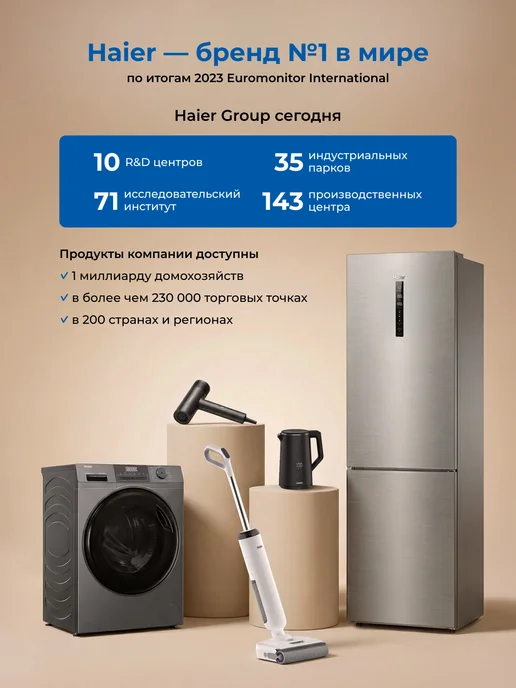Haier Робот-пылесос HSR Pro R4 15000 Па станция самоочистки, сушка, белый, фото 2
