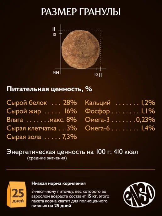 Сухой корм Enso Dog Formula для собак, щенки, 0,4 кг, фото 3