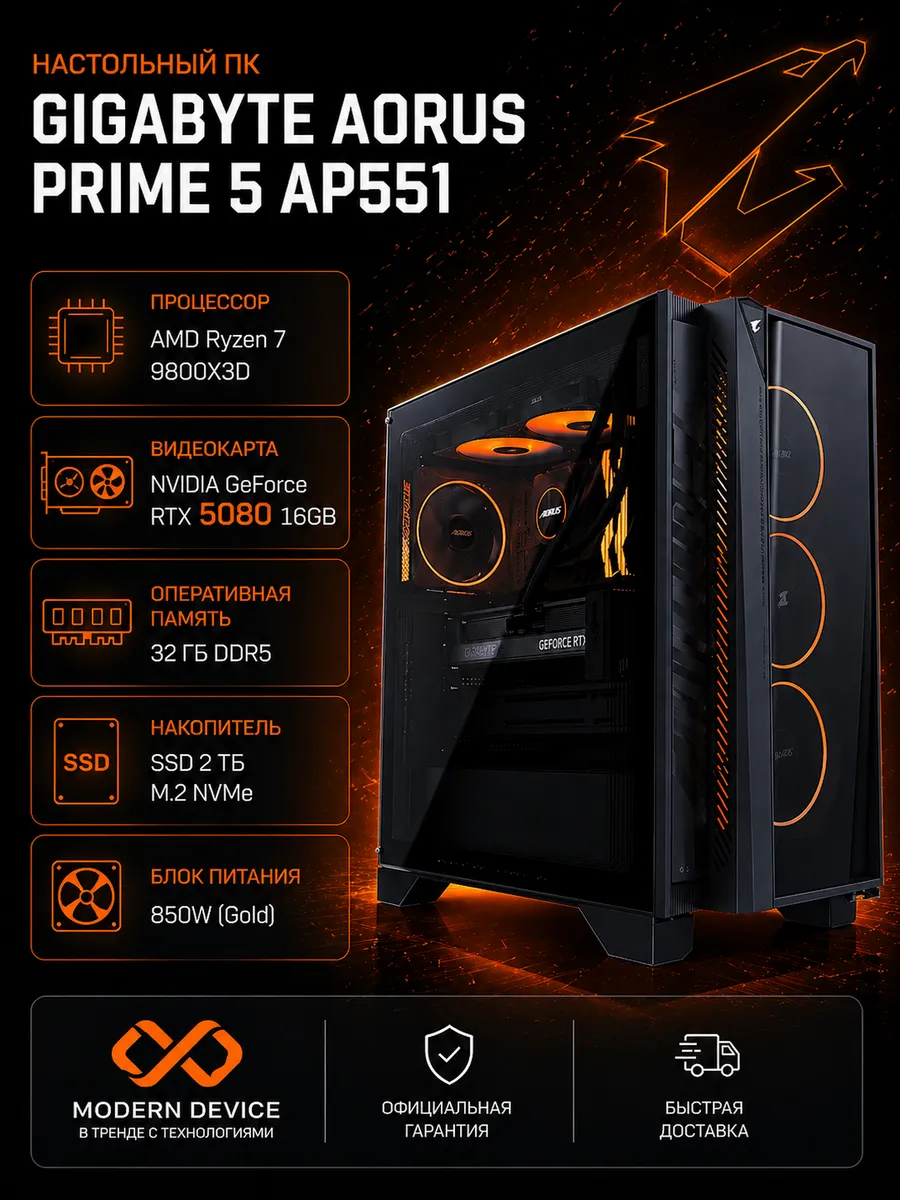 Компьютер PRIME 5 AP551 (AP5A7N8-5106)