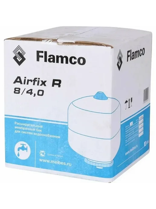 Расширительный бак (гидроаккумулятор) для водоснабжения 12/4,0 Flamco Airfix R - 10bar, 8 л, фото 7
