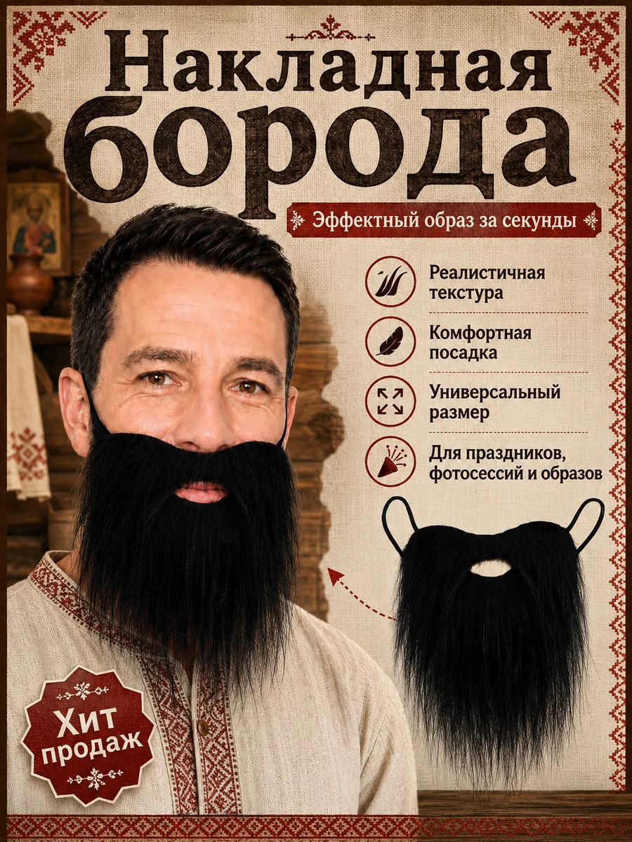Накладная борода