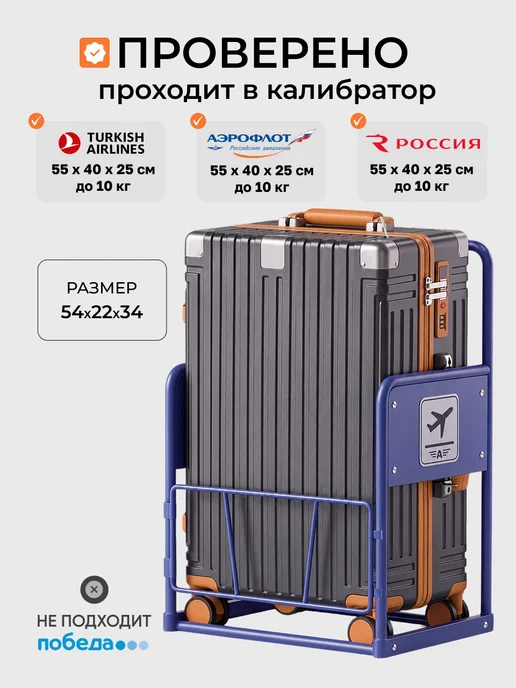 Xiaomi Чемодан ручная кладь S с зарядкой, серый, фото 3
