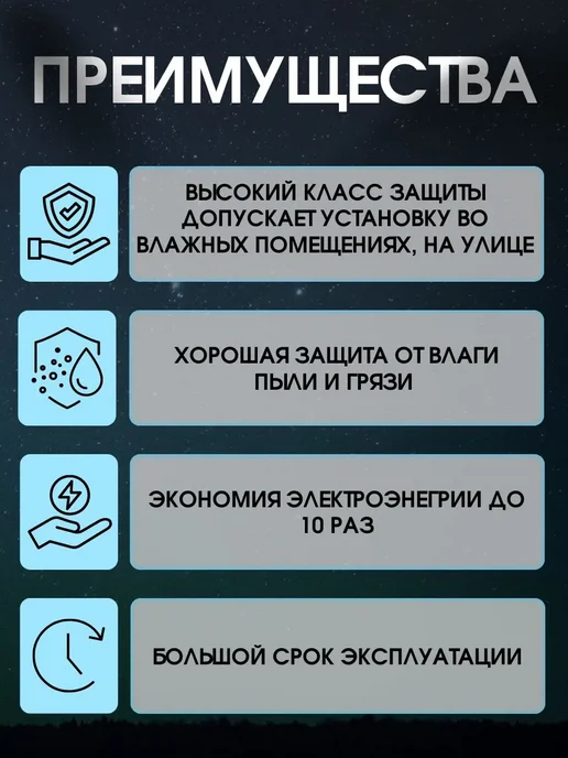 Ecola Светильник уличный фонарь светодиодный 220 вольт 50 Вт 1шт, 50 Вт, 1 шт, фото 2