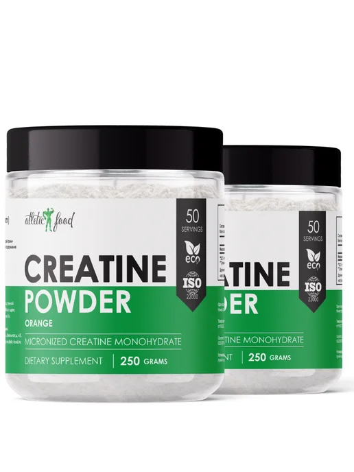 ATLETIC FOOD Креатин 100% Micronized Creatine Monohydrate, 2 вкуса, вариант