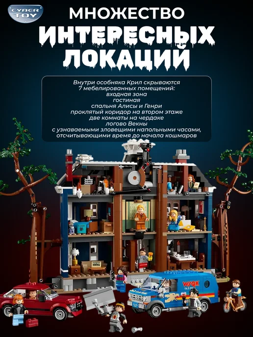 Cyber Toy Конструктор Очень странные Дела Дом Крилов, синий, фото 2
