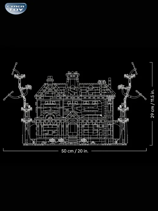 Cyber Toy Конструктор Очень странные Дела Дом Крилов, синий, фото 7