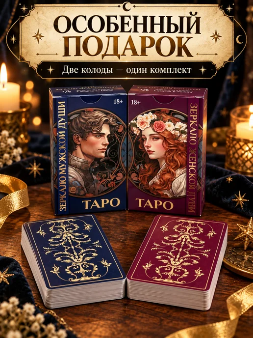 Аввалон-Ло Скарабео Комплект Таро "Зеркало мужской души"+"Зеркало женской души", 2 шт, фото 6