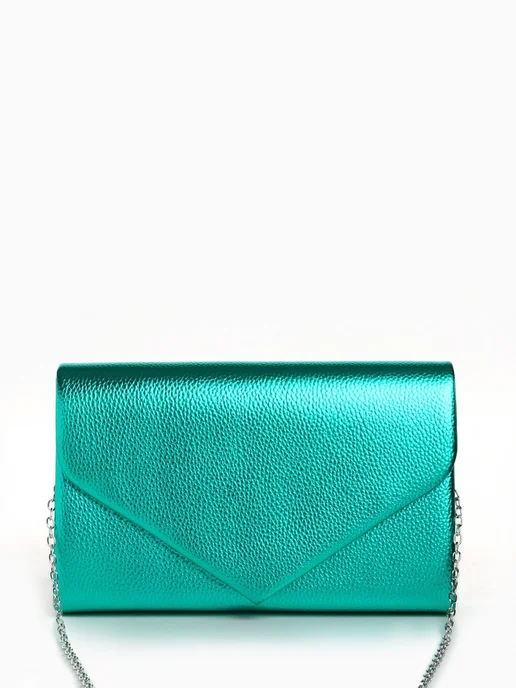 ZAPADNY collection Женская вечерняя сумка-клатч на цепочке, зелёная, зеленый